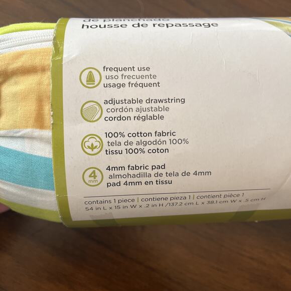 100% Cotton Honey Can Do Premium Padded Ironing Board Cover with Drawstring - Picture 2 of 6